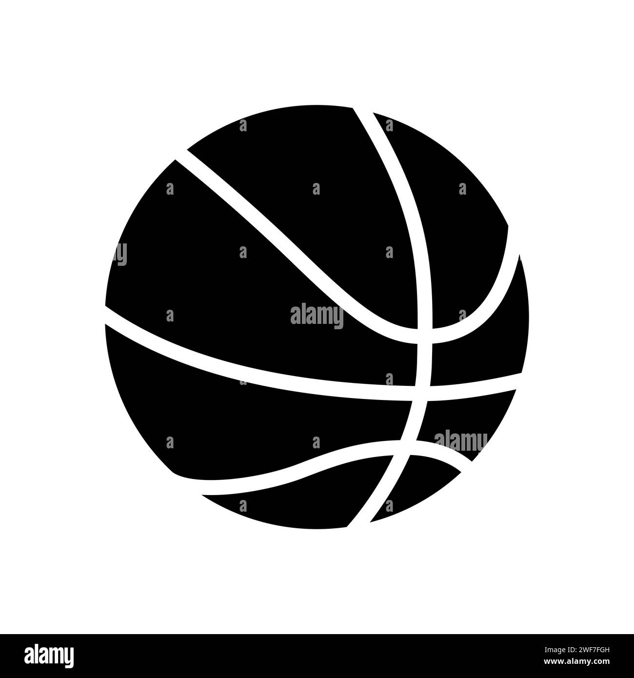 Basketball glyph vector icon isolated Stock Vector