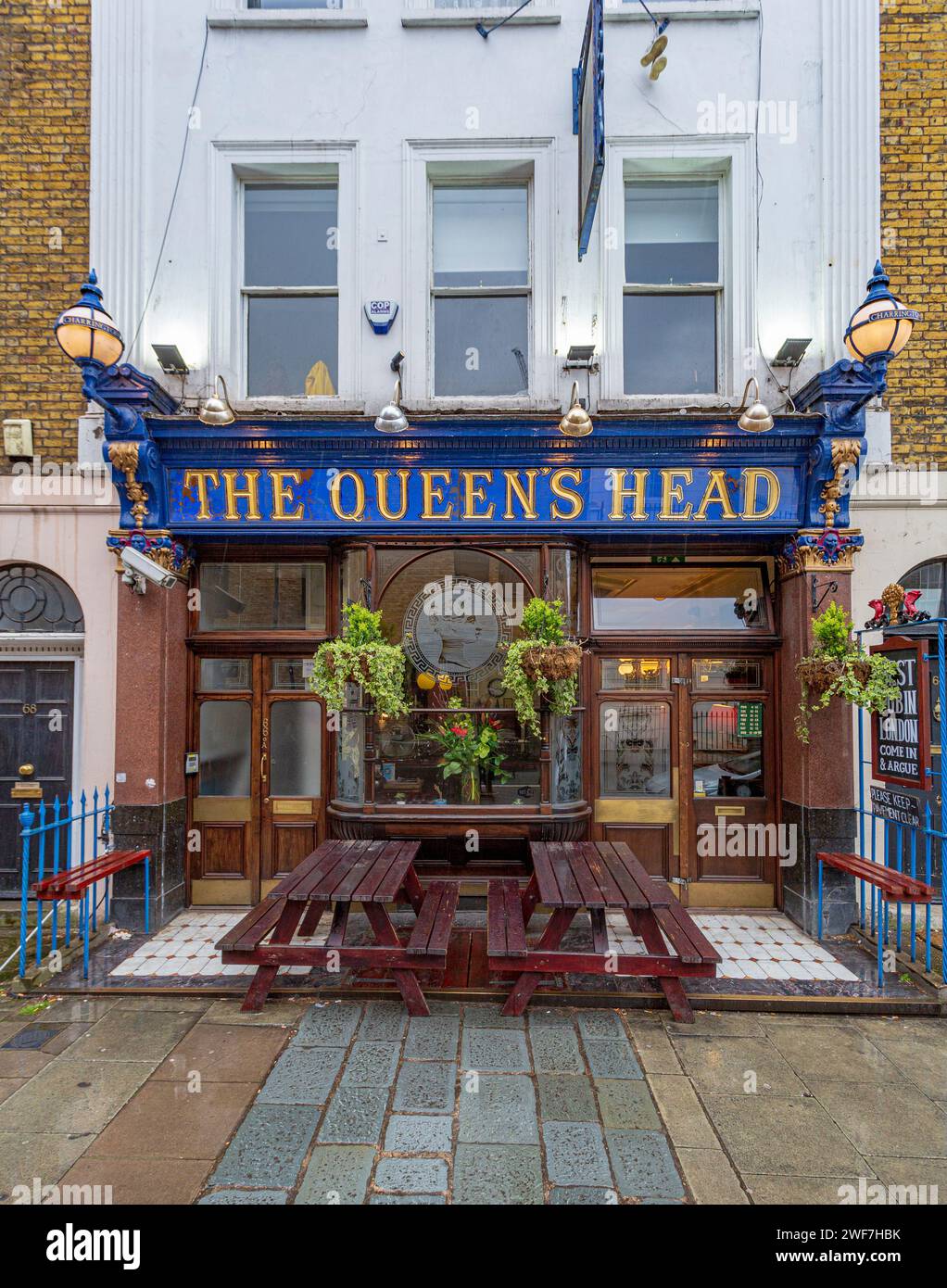 The Queens Head pub in Acton Street near Kings Cross, London ,UK Stock Photo