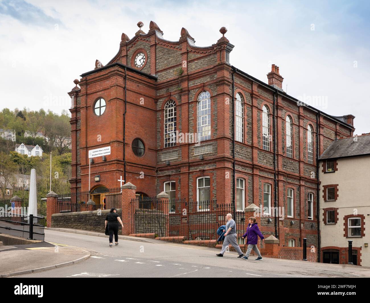 Wales, Blainau Gwent, Llanhilleth, Miner’s Institute building Stock
