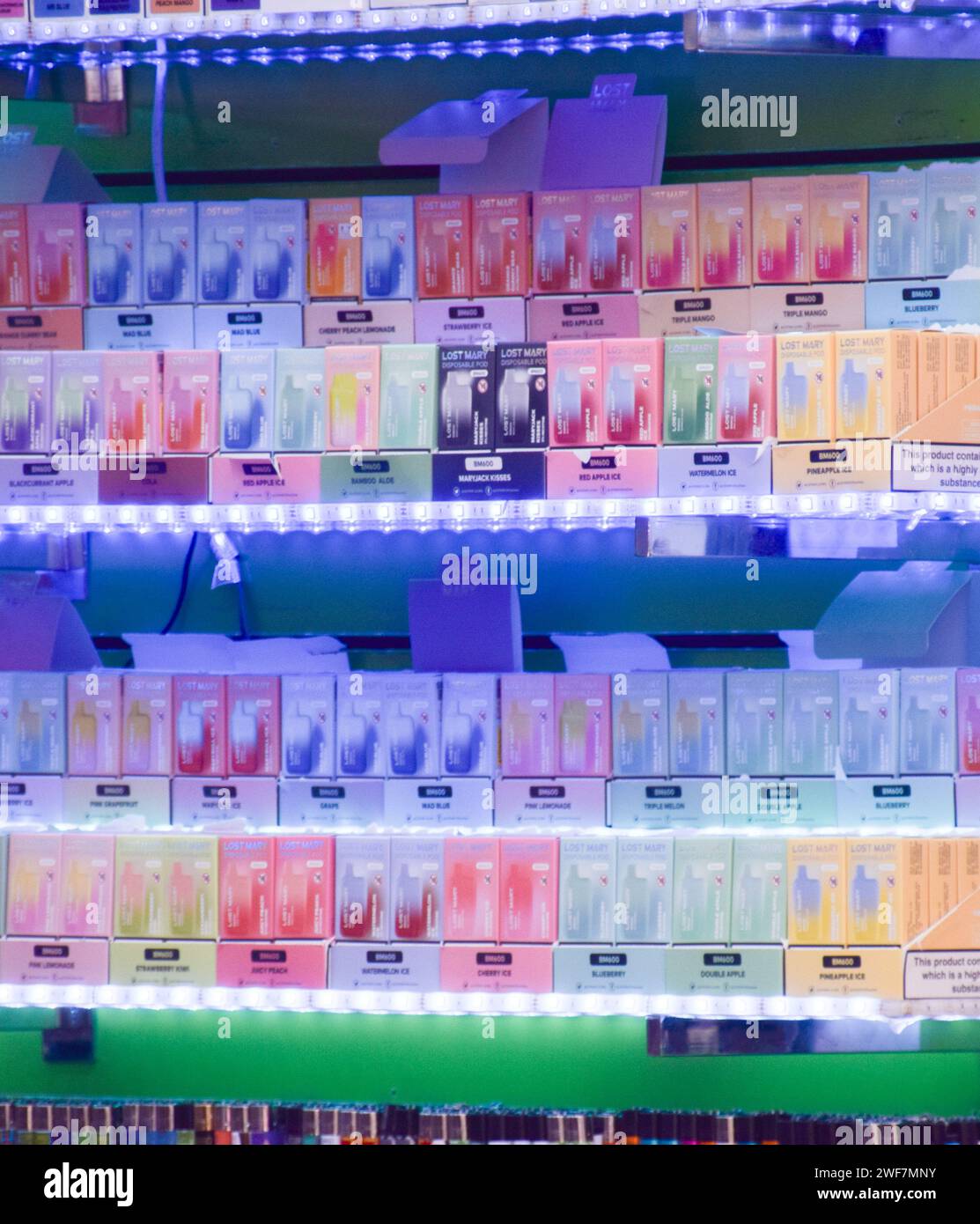 London, UK. 29th January 2024. A shop in central London displays