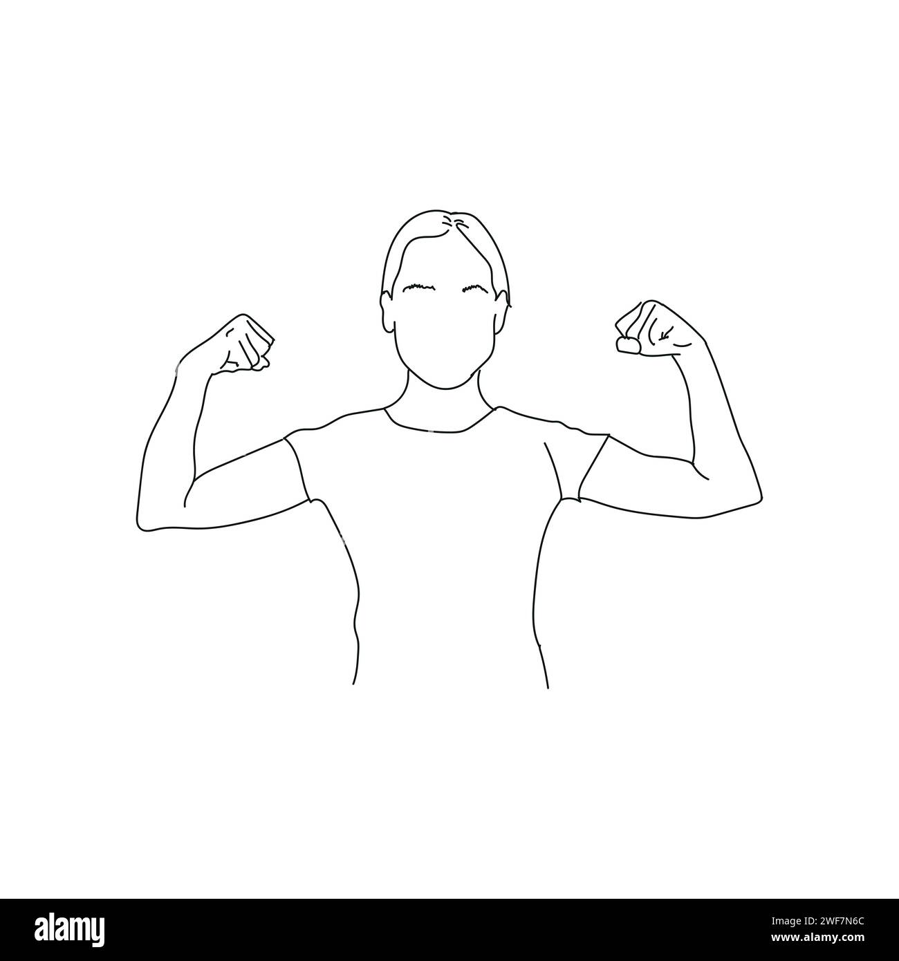 business-women-line-art-vector-in-white-background-stock-vector-image