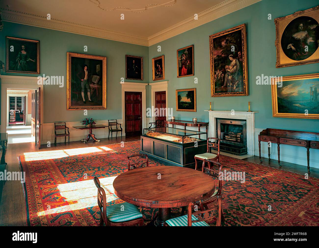 Interior of Castle Coole, County Fermanagh, Northern Ireland Stock Photo