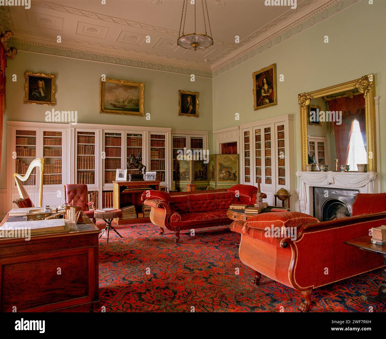 Interior of Castle Coole, County Fermanagh, Northern Ireland Stock Photo