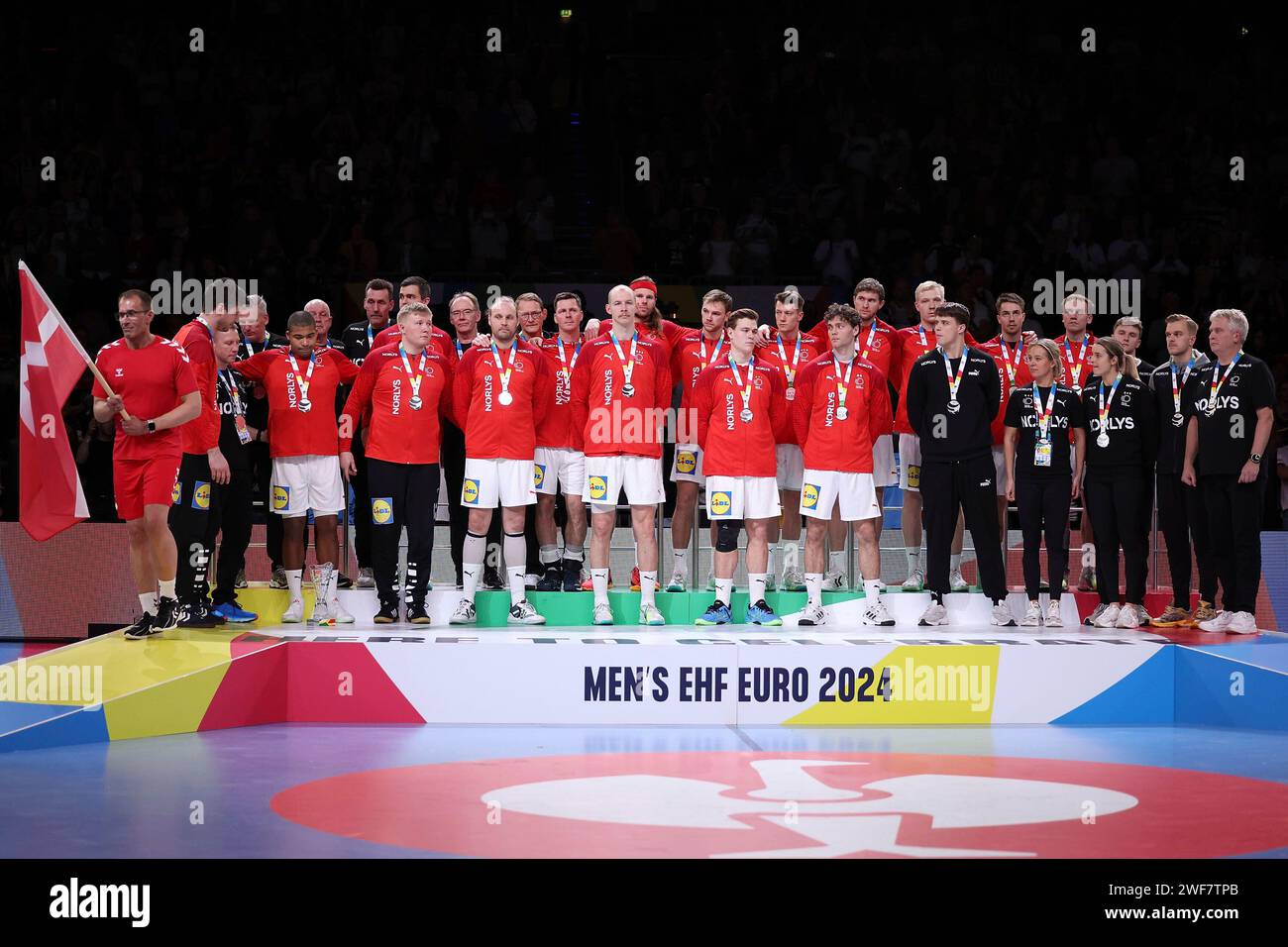 COLOGNE, GERMANY - JANUARY 28 Lanxess Arena, Men's EHF Euro 2024 Final ...