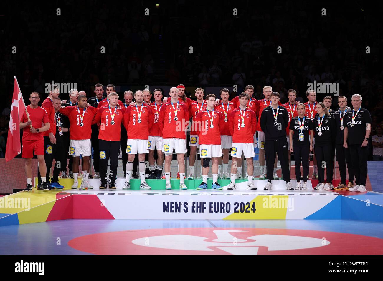 COLOGNE, GERMANY - JANUARY 28 Lanxess Arena, Men's EHF Euro 2024 Final ...