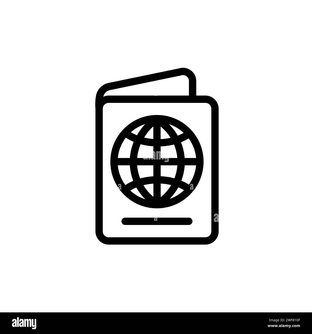 International passport icon vector illustration Stock Vector