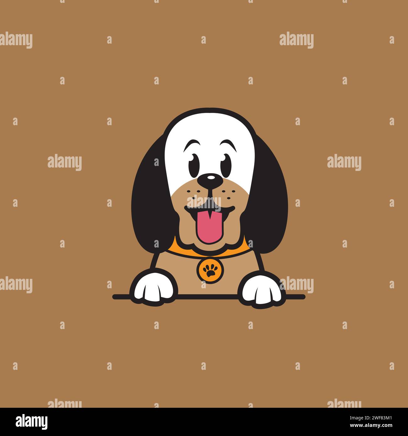 cute dog seamless design vector Stock Vector Image & Art - Alamy