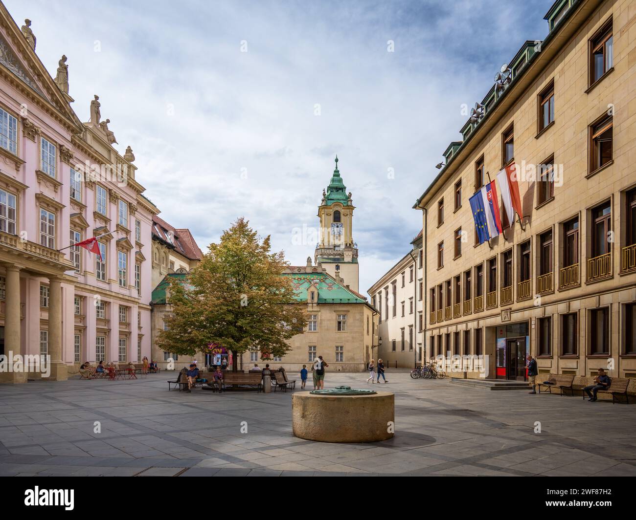 Primacial Square, Bratislava, Slovakia Stock Photo