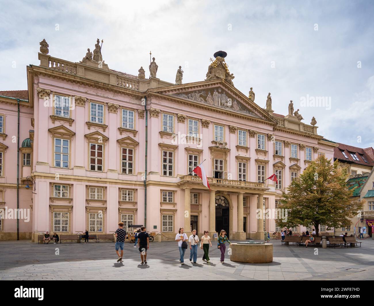 Primate's or Primacial Palace, Old town Bratislava, Slovakia Stock Photo