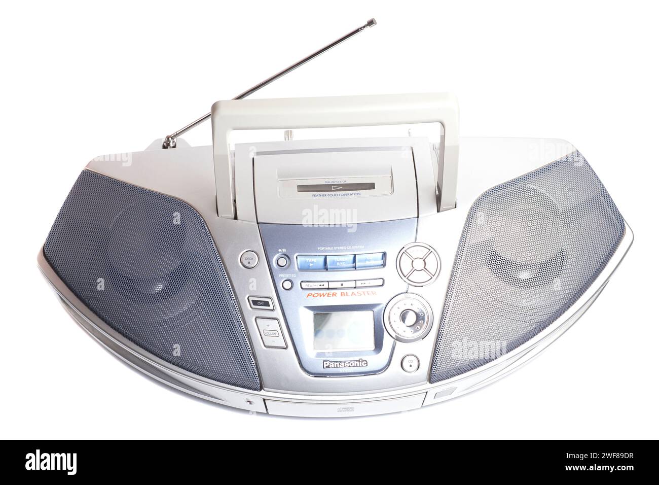 Moscow, Russia, January 24, 2024: Panasonic RX-ES27 Portable Stereo CD ...