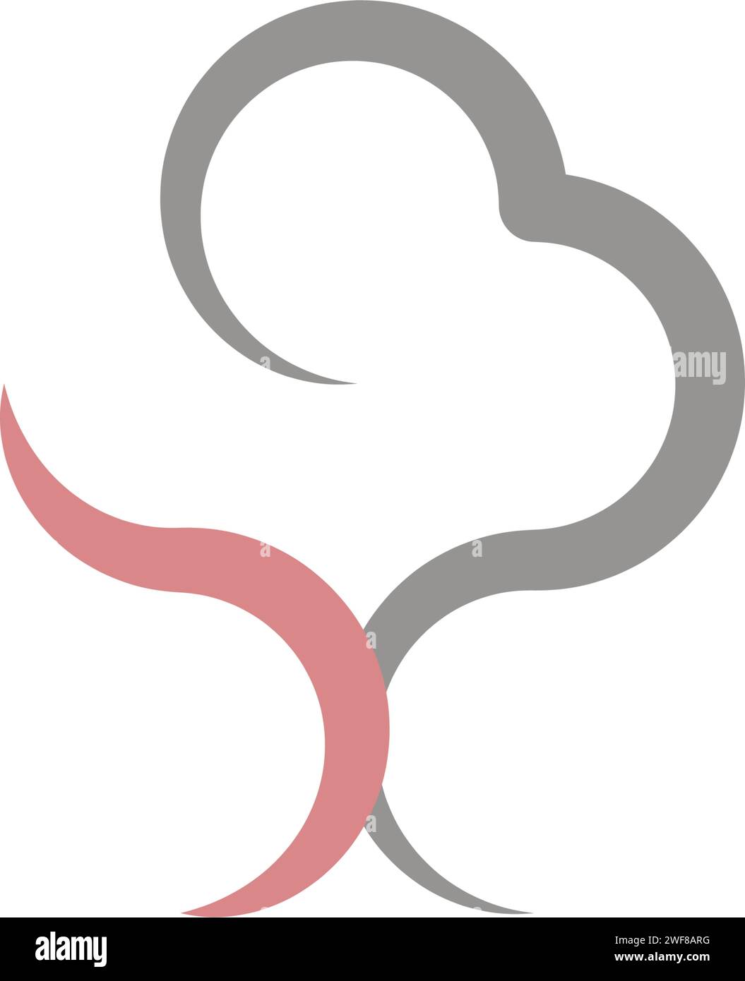nuclear mushroom bomb smoke logo icon vector Stock Vector