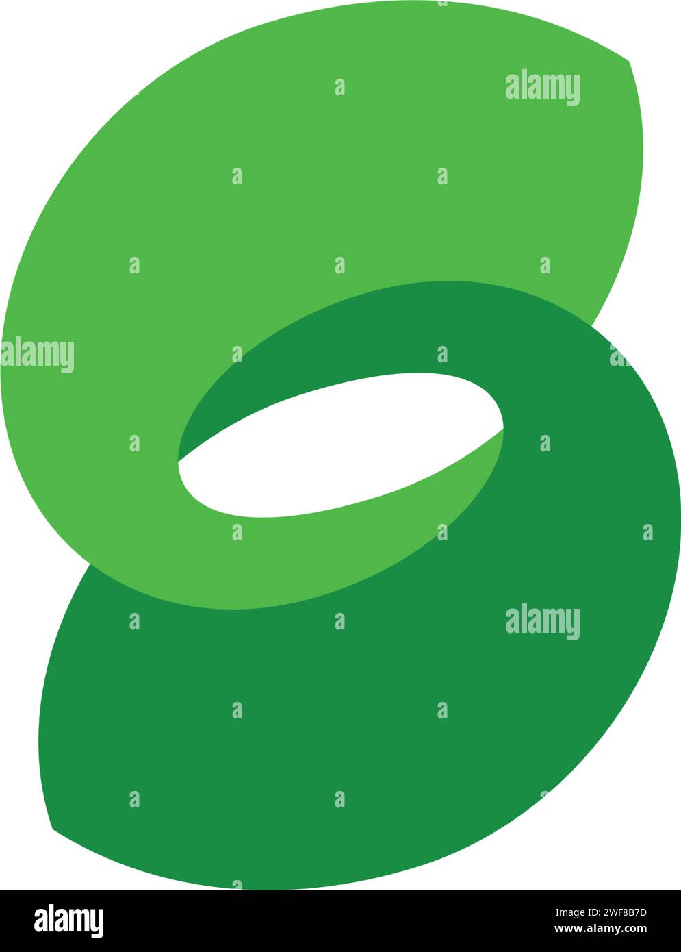 s logo letter leaf vector eco icon Stock Vector