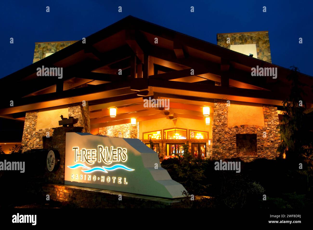 Three Rivers Casino, Florence, Oregon Stock Photo