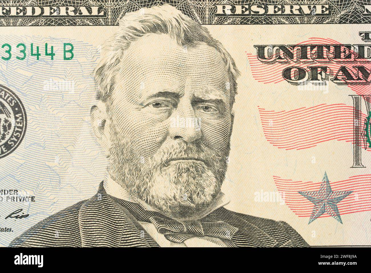 grant on the fifty dollar bill Stock Photo - Alamy