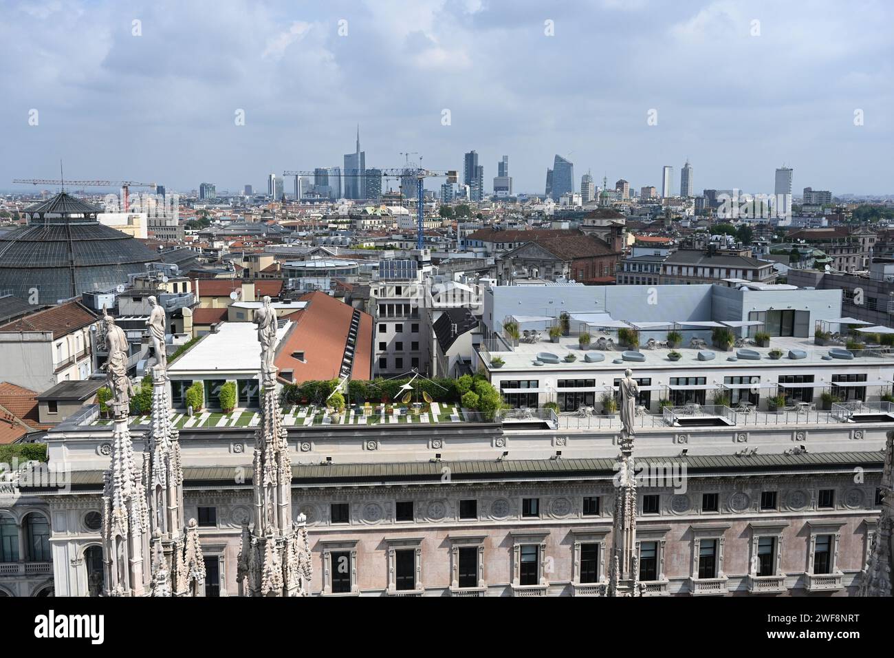 Skyline di Milano Stock Photo
