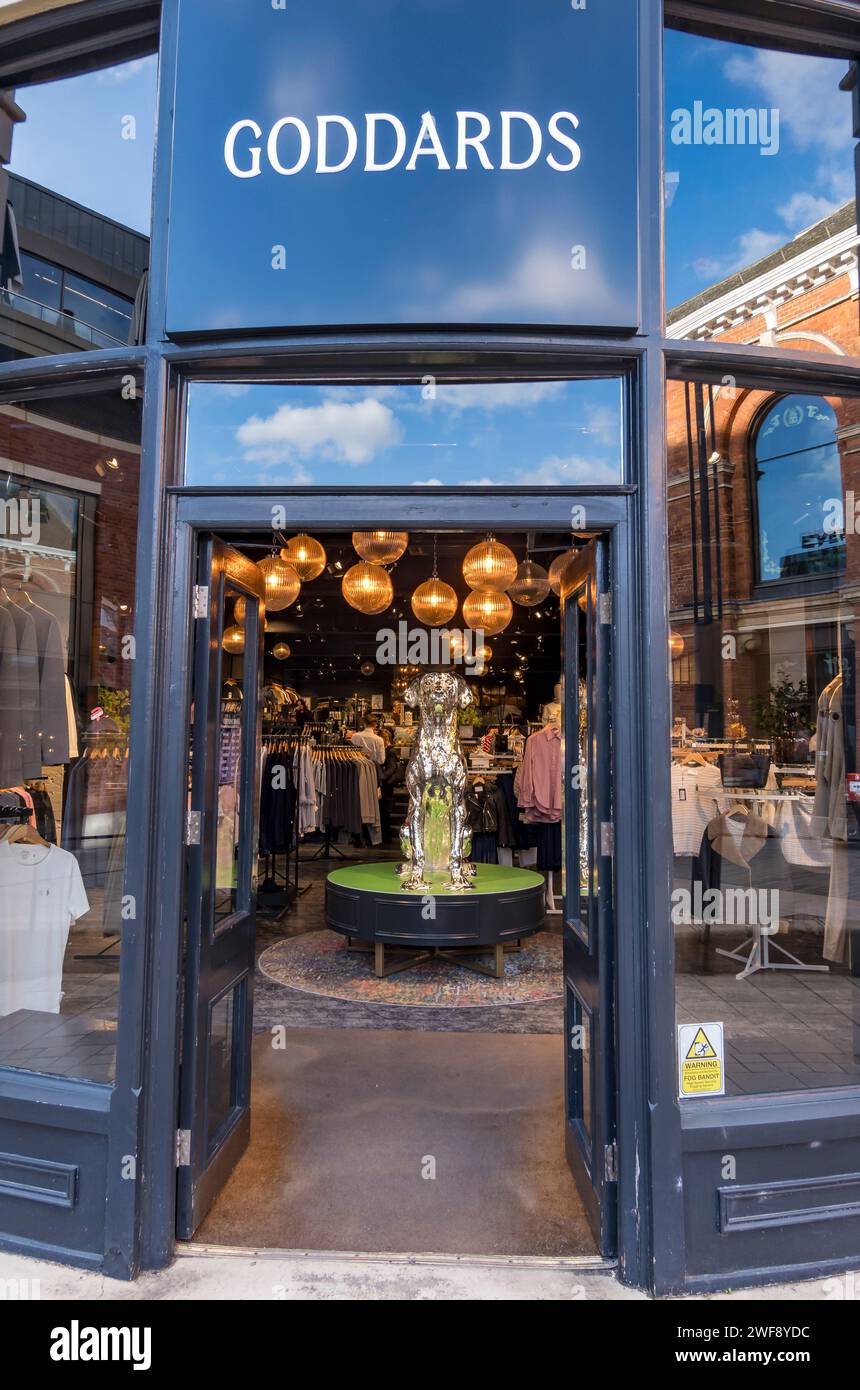 Robert Goddards designer wear shop, Cornhill, Lincoln City, Lincolnshire, England, UK Stock Photo