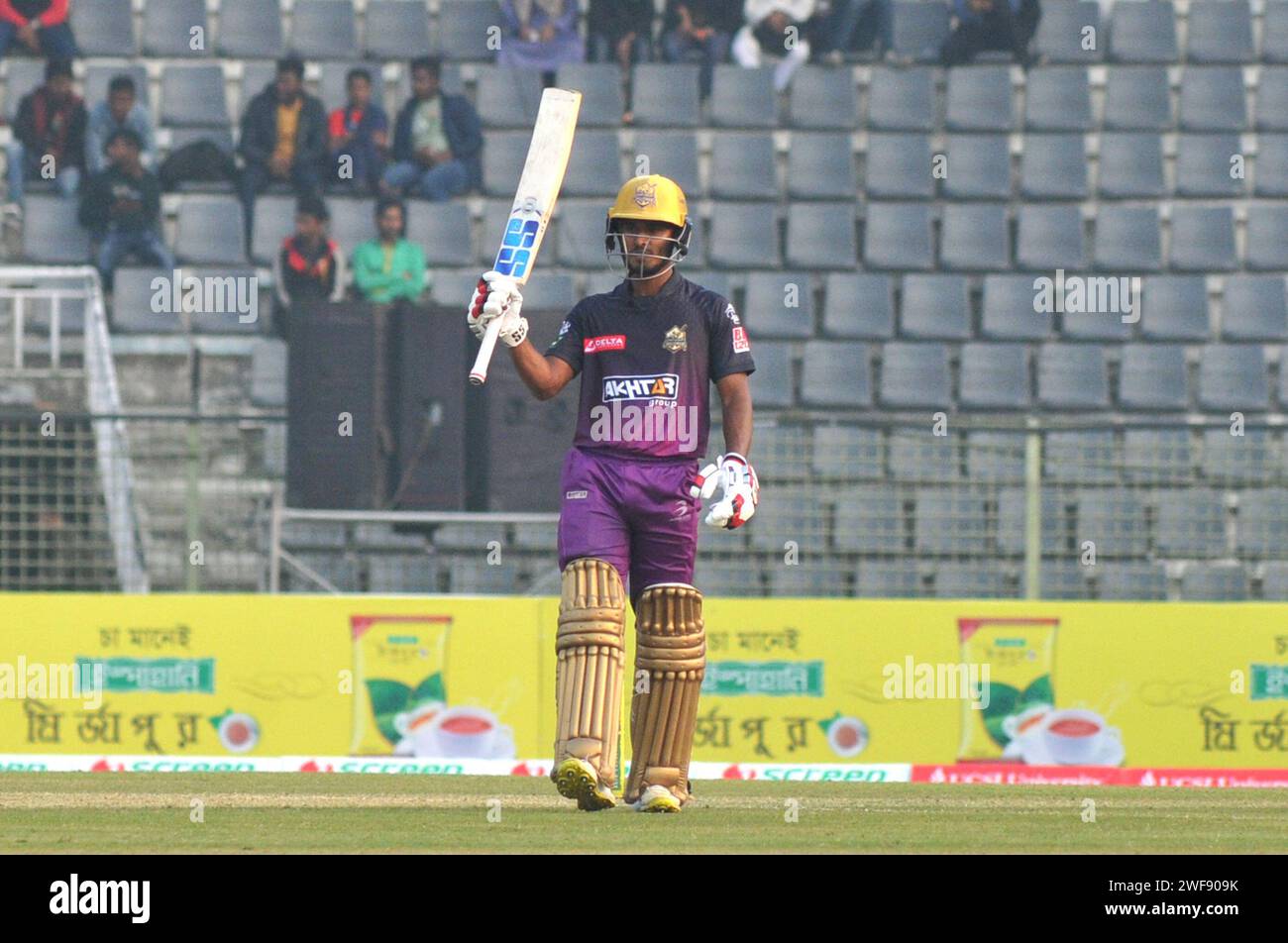 Sylhet, Bangladesh. 29th January 2024. Bangladeshi cricketer TANZID