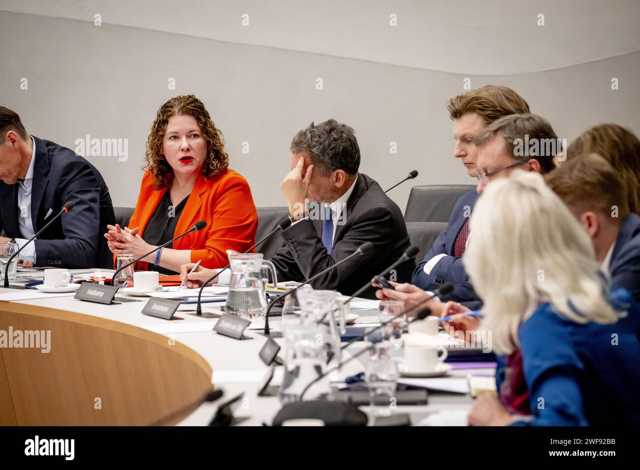 THE HAGUE - Anne-Marijke Podt (d66) during a meeting of the Justice and ...