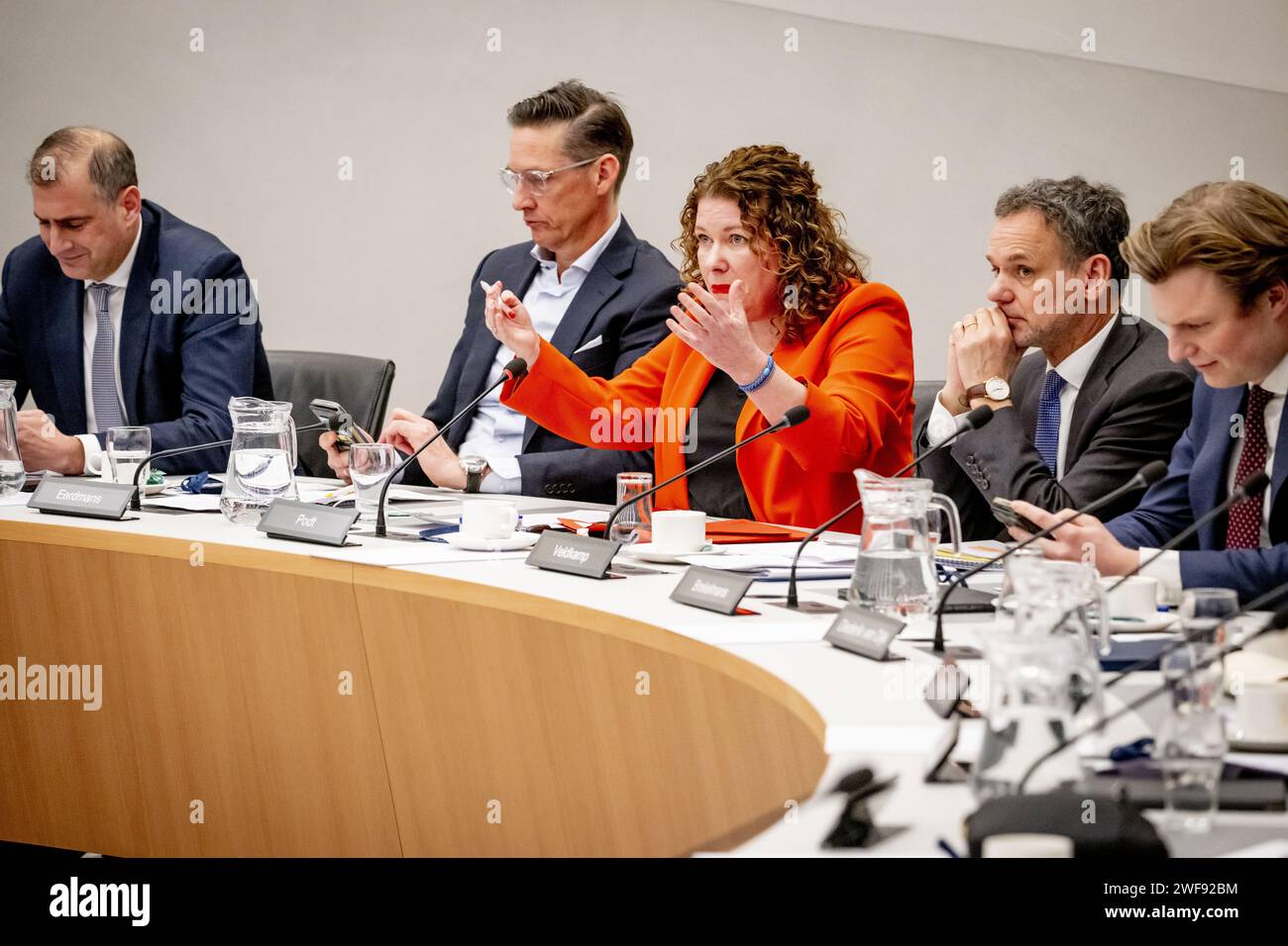 THE HAGUE - Anne-Marijke Podt (d66) during a meeting of the Justice and ...
