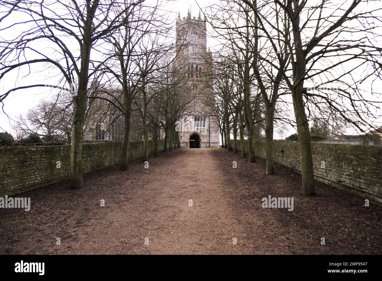 Fotheringhay Church old stone building ancient Mary Queen of the Scots ...