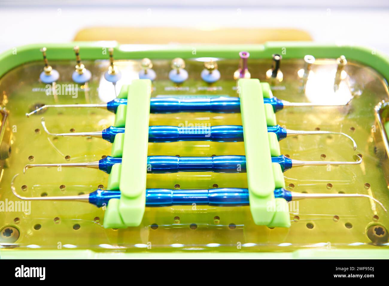 Dental instrument set with attachments Stock Photo Alamy