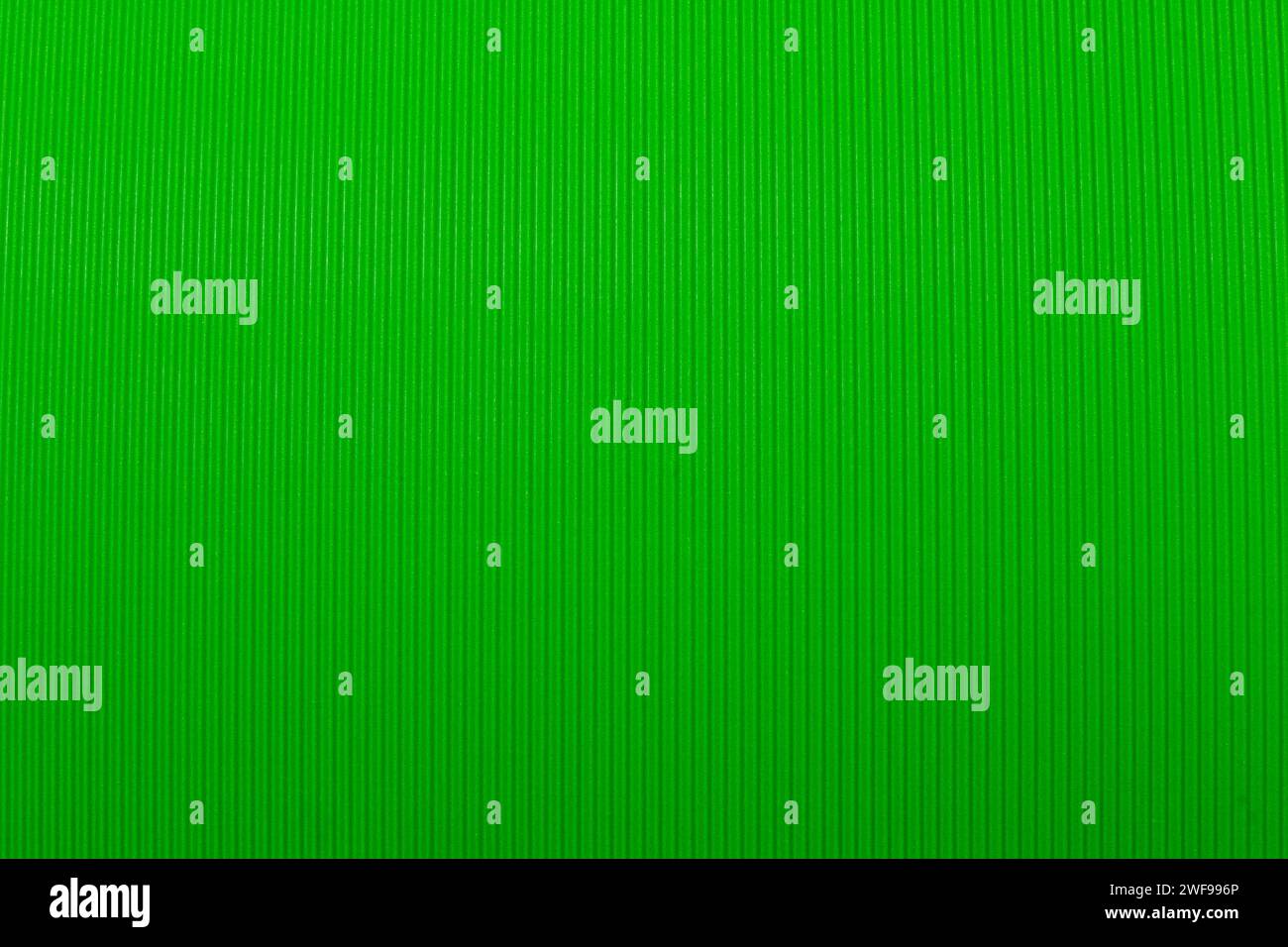 seamless green corrugated cardboard texture Stock Photo