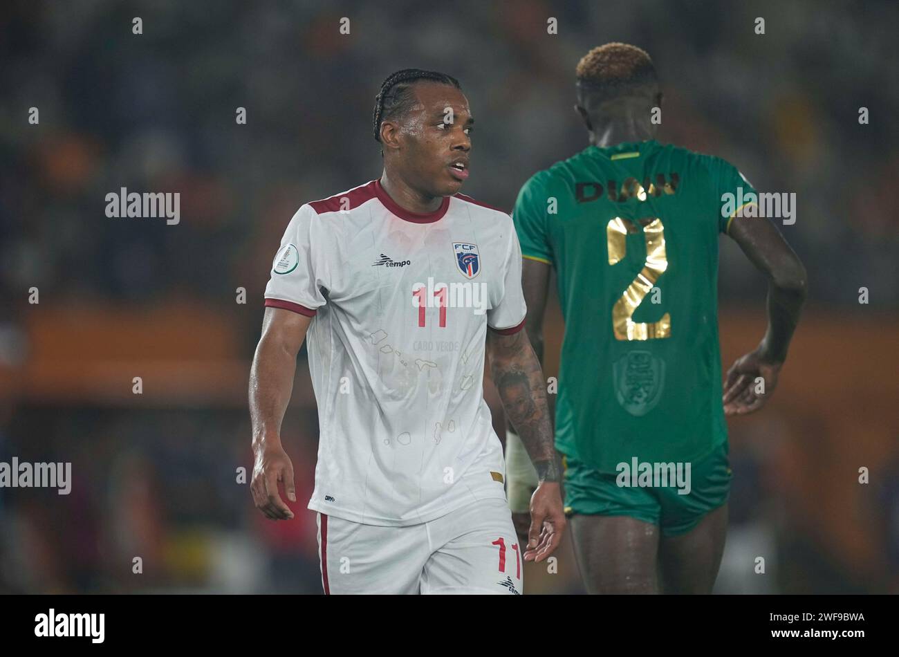 January 29 2024: Garry Mendes Rodrigues (Cap Verde) looks on during a