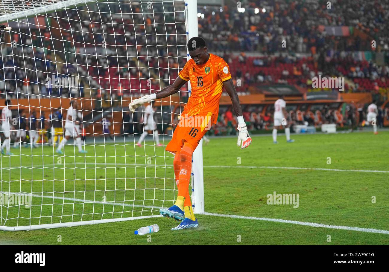 January 29 2024: Niasse Babacar (Mauritania) controls the ball during a