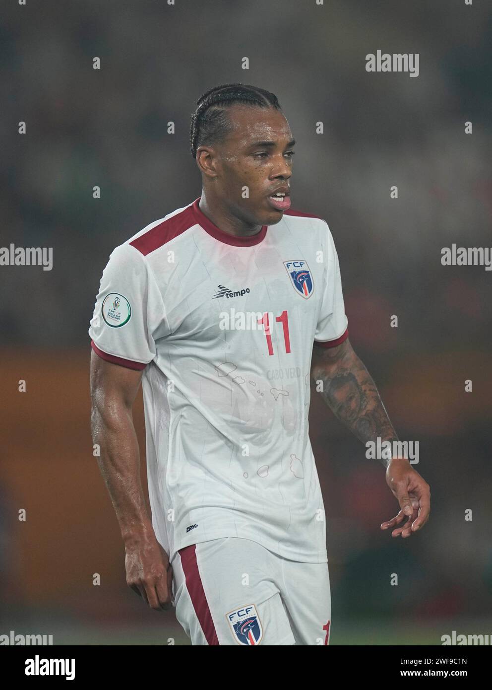 January 29 2024: Garry Mendes Rodrigues (Cap Verde) looks on during a