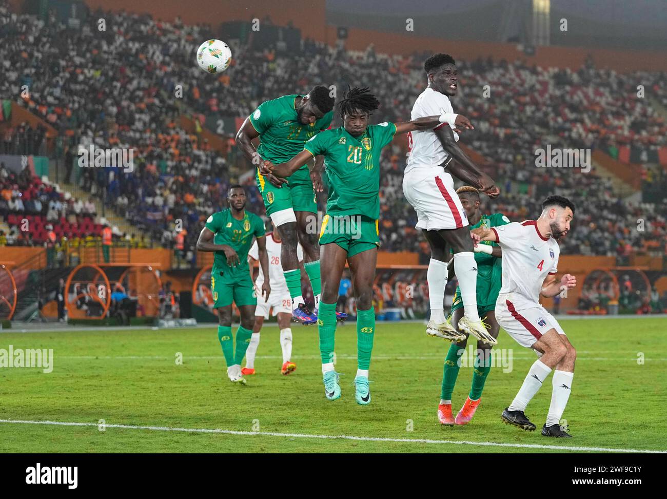 January 29 2024: Roberto Carlos Lopes (Cap Verde) heads during a