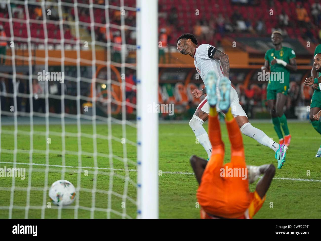 January 29 2024: Ryan Isaac Da Graca Mendes (Cap Verde) celebrates the