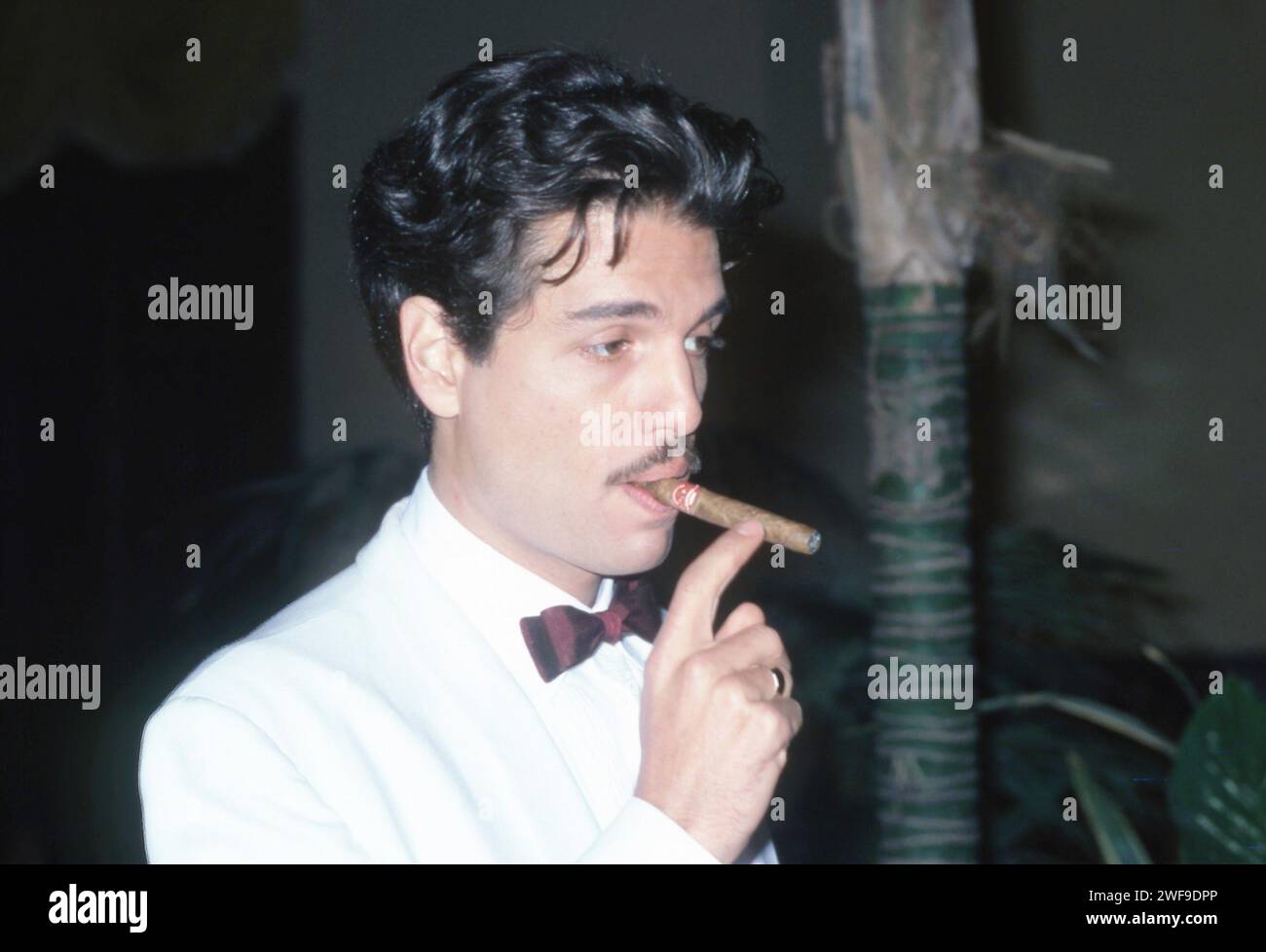 Chris Sarandon on set of the film CUBA (1979), 1978. Photo: Oscar Abolafia/Everett Collection (chrissarandon004) Stock Photo