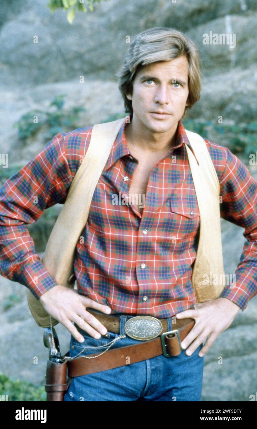 Dirk Benedict on set of the movie RUCKUS, 1980. Photo Oscar Abolafia