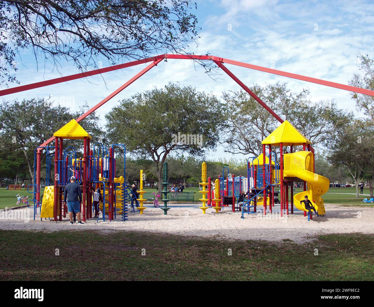 Miami, Florida, United States January 20, 2024 Children and parents