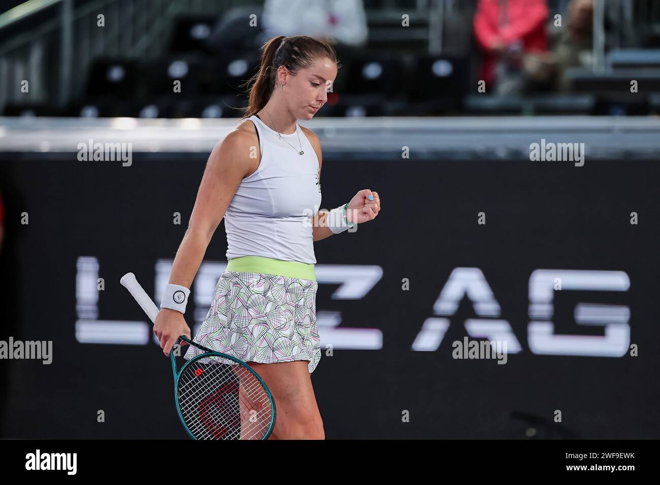 Linz, Upper Austria, Austria. 29th Jan, 2024. Jodie Burrage (GBR) in