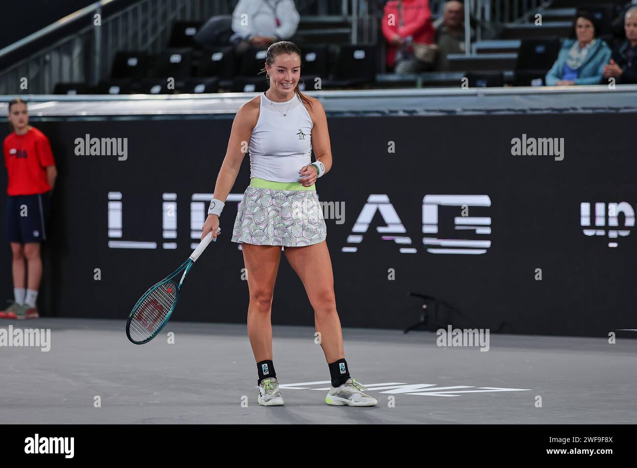 Linz, Upper Austria, Austria. 29th Jan, 2024. Jodie Burrage (GBR) in