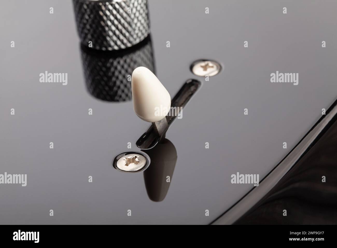 electric guitar pickup selector macro closeup Stock Photo Alamy