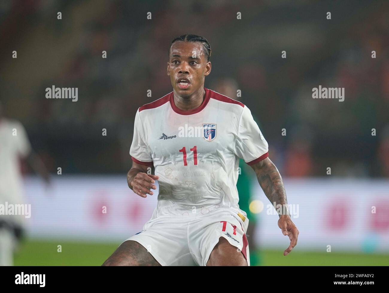 January 29 2024: Garry Mendes Rodrigues (Cap Verde) looks on during a