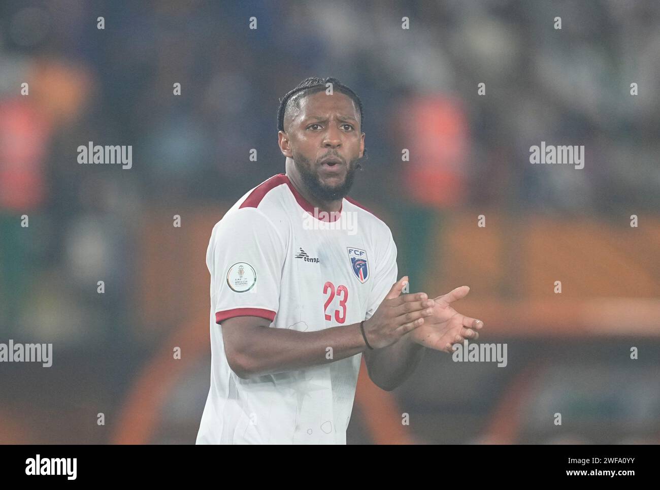 January 29 2024: Steven Moreira (Cap Verde) looks on during a African