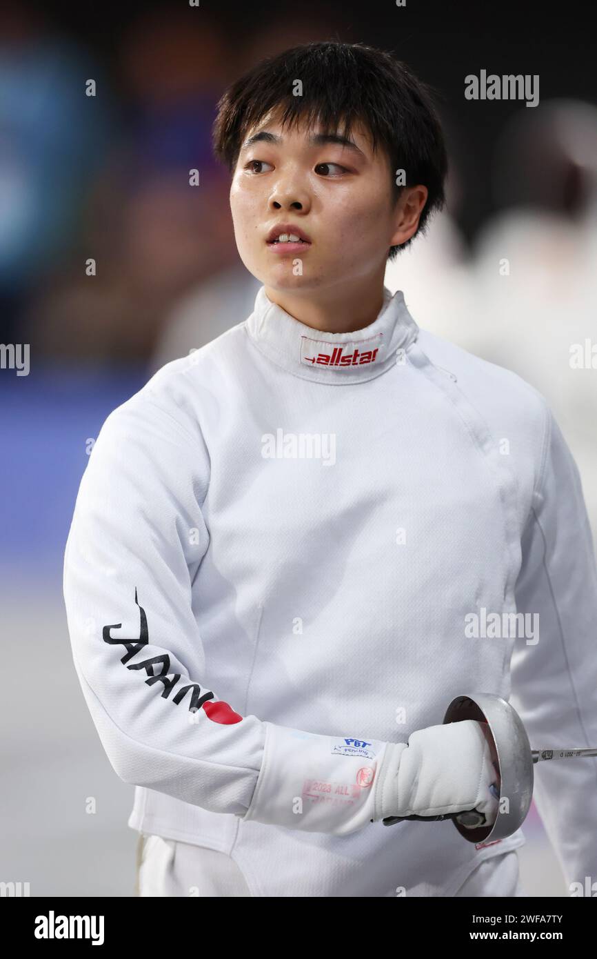 Doha, Qatar. 29th Jan, 2024. Erika Takahashi (JPN) Fencing FIE