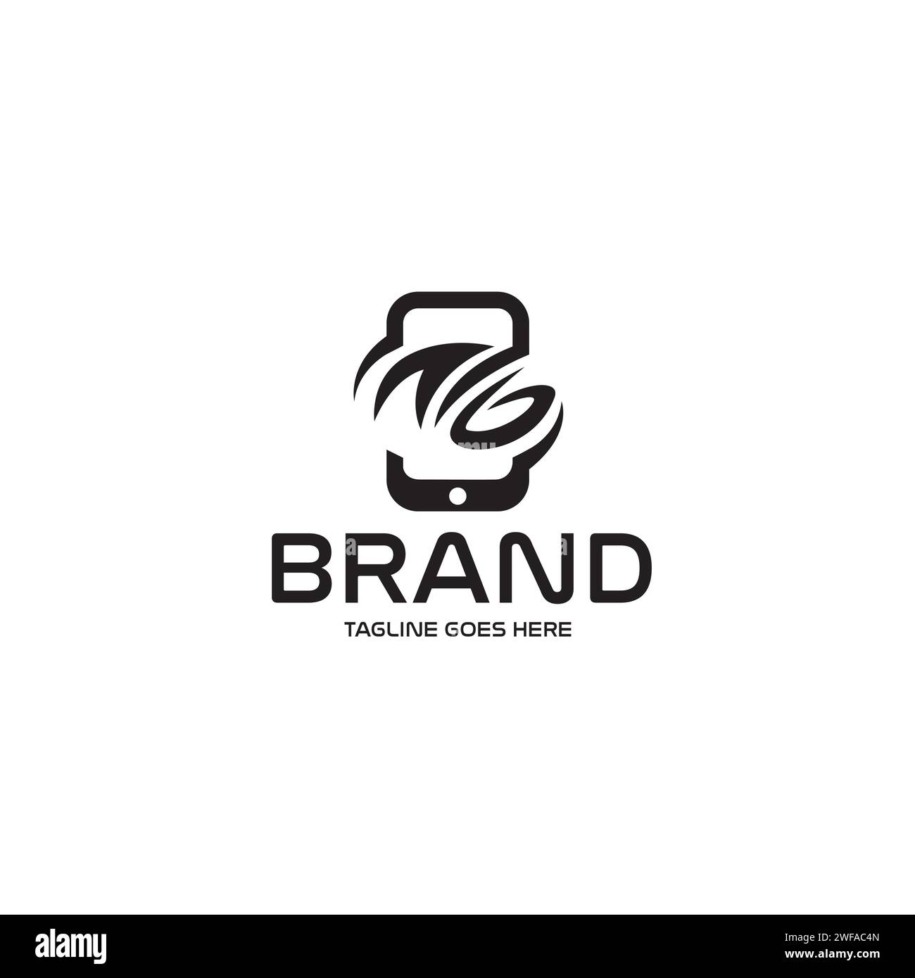 abstract-cellphone-logo-design-vector-stock-vector-image-art-alamy
