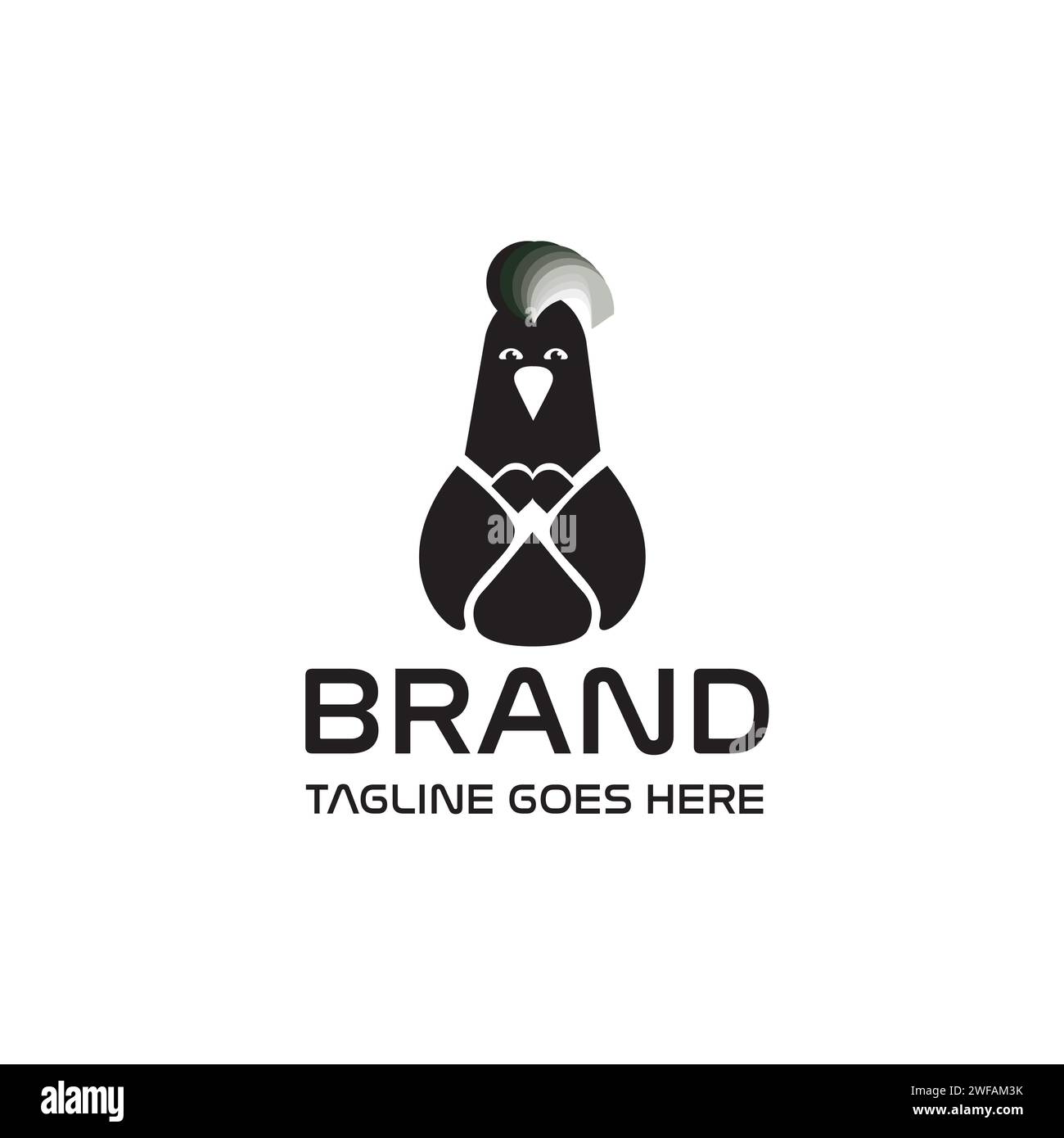 boss penguin logo design vector Stock Vector Image & Art - Alamy
