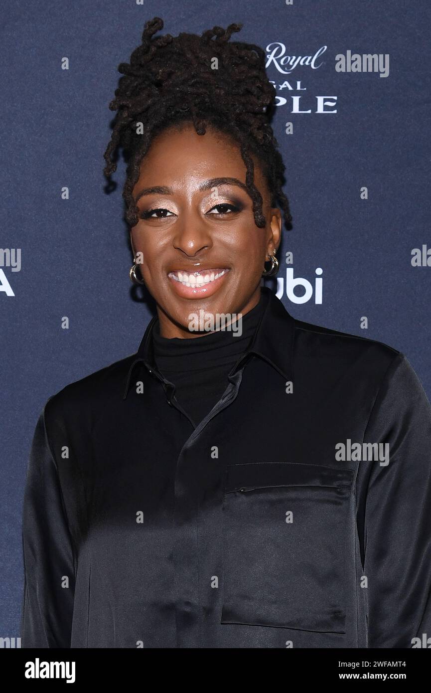 New York, USA. 29th Jan, 2024. Nneka Ogwumike attends the 'Shattered Glass: A WNBPA Story' premiere in New York, NY, January 29, 2024. (Photo by Anthony Behar/Sipa USA) Credit: Sipa USA/Alamy Live News Stock Photo