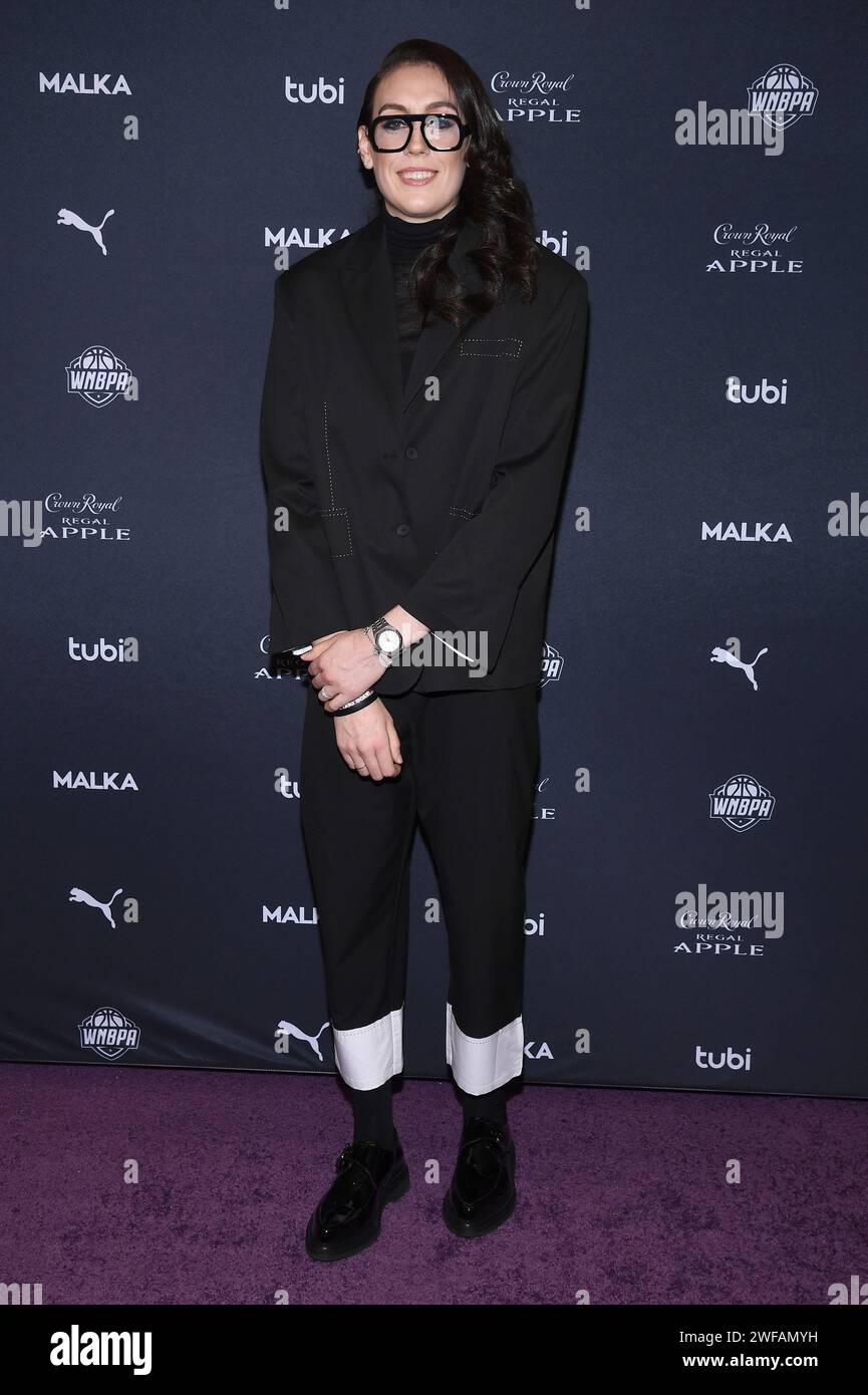 New York, USA. 29th Jan, 2024. Breanna Stewart attends the 'Shattered
