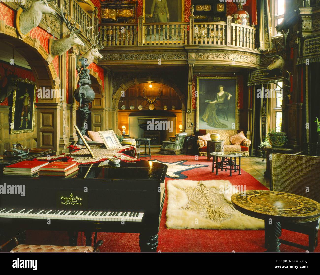 Schloss in Schottland, Wohnraum Stock Photo