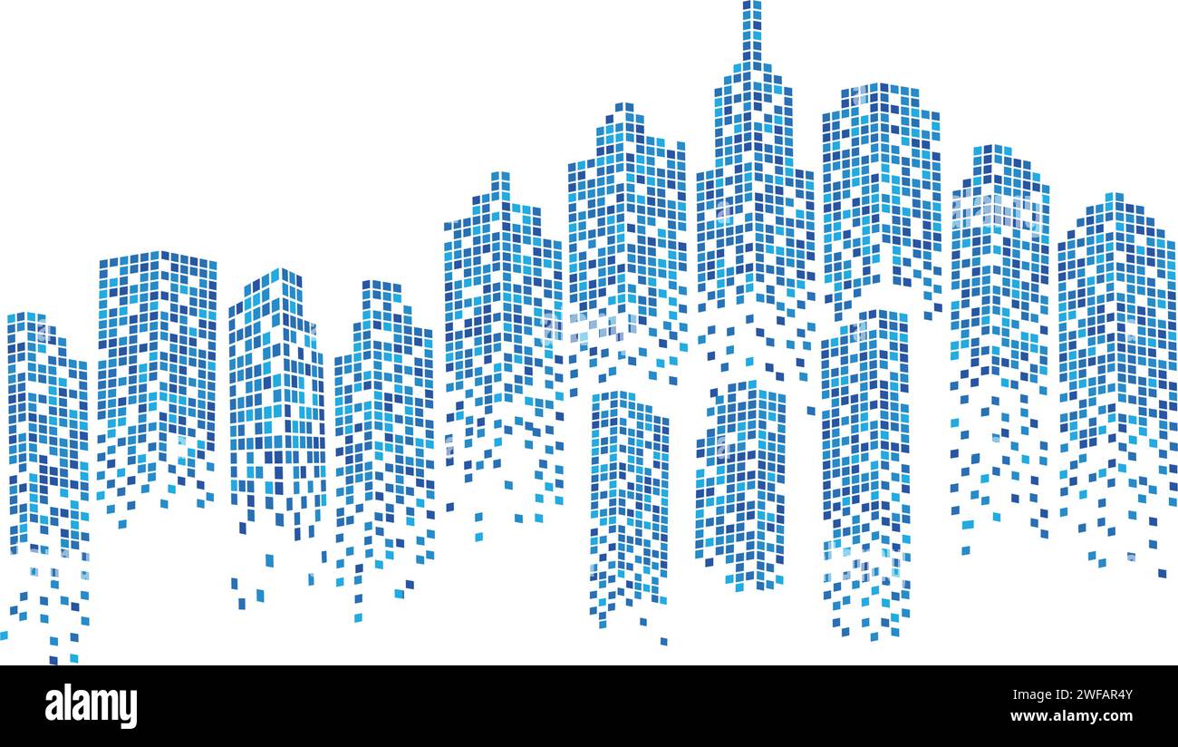 City skyline background vector illustration Stock Vector Image & Art ...