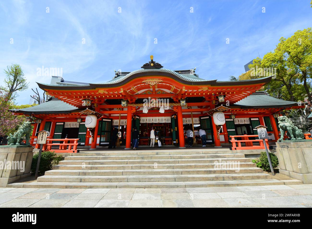The Ikuta Shrine in Kobe, Japan. Stock Photo
