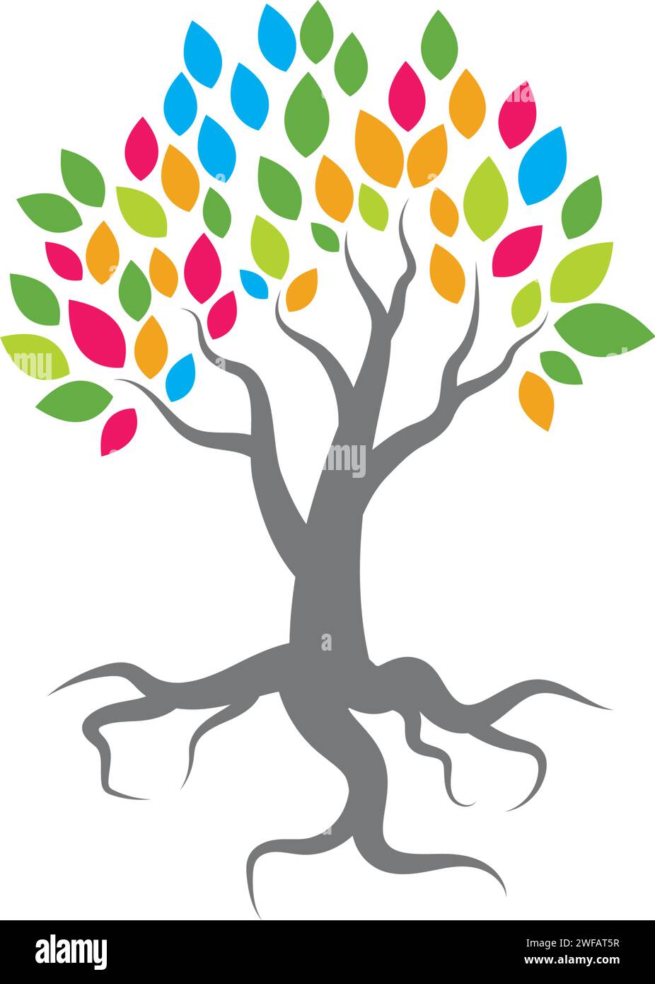 Tree logo vector icon template Stock Vector Image & Art - Alamy