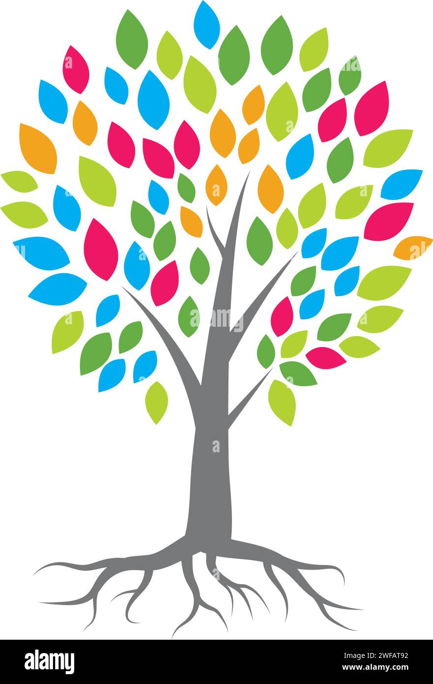 Tree logo vector icon template Stock Vector Image & Art - Alamy