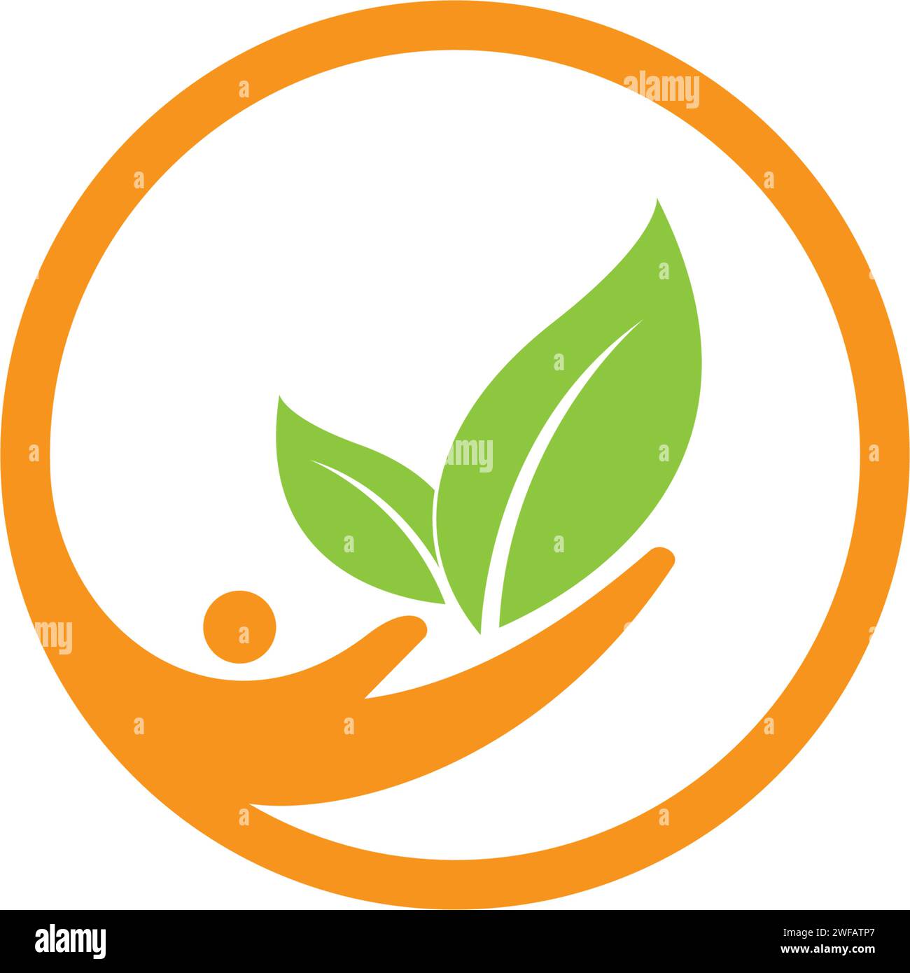 Eco Tree Leaf Logo Template Stock Vector Image & Art - Alamy